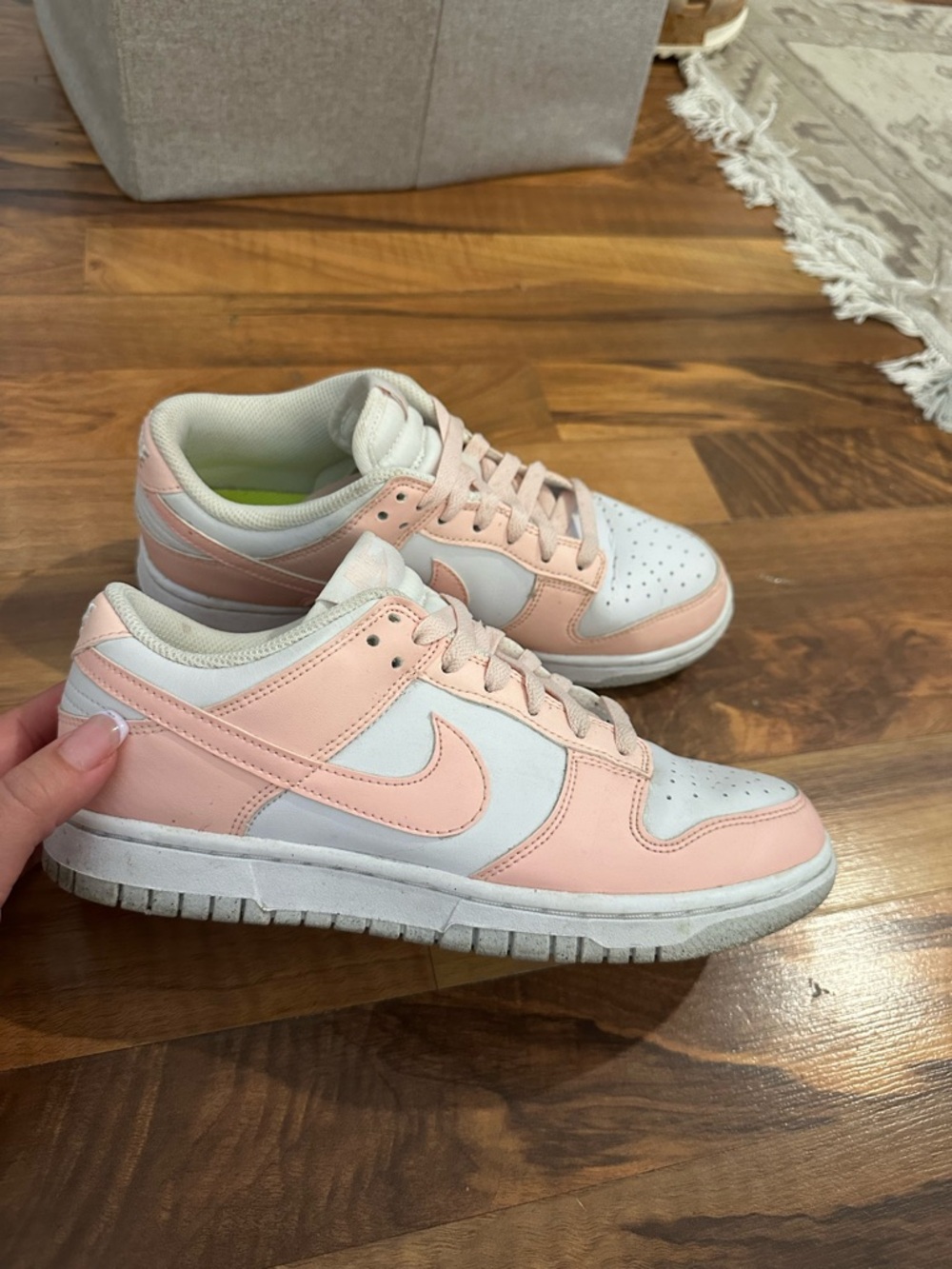 Nike Low-Top Sneakers in Light Pink and White